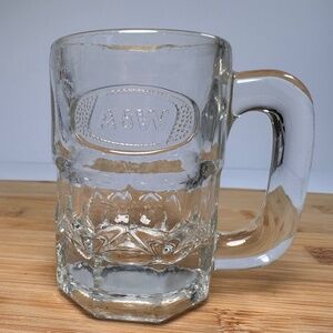 Vintage A&W Root Beer Mini Mug – 3” Embossed Glass